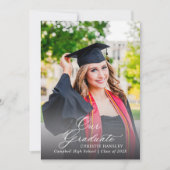 Uitnodiging voor trendy afstudeerfeest (Voorkant)