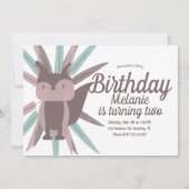 Uitnodiging voor tribale veteraan van Cute Fox (Voorkant)