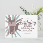 Uitnodiging voor tribale veteraan van Cute Fox (Staand voorkant)