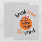 Uitnodiging voor Trick or Treat (Voorkant / Achterkant)
