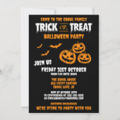 Uitnodiging voor Trick or Treat-feestje aanpasbaar (Voorkant)