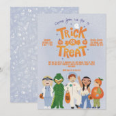 Uitnodiging voor Trick or treat Halloween (Voorkant / Achterkant)