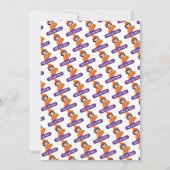 Uitnodiging voor 'Trick or Treat' voor klein meisj (Achterkant)