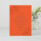 Uitnodiging voor Tropical Beache Boho Summer Wedde (Staand voorkant)