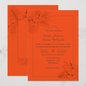 Uitnodiging voor Tropical Beache Boho Summer Wedde (Voorkant / Achterkant)
