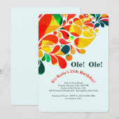 Uitnodiging voor Tropical Fiesta (Voorkant / Achterkant)