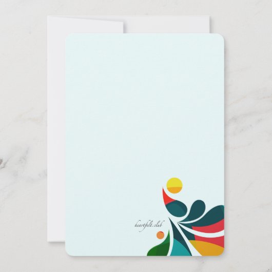 Uitnodiging voor Tropical Fiesta (Achterkant)