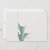 Uitnodiging voor Tropical Fronds Prom (Achterkant)