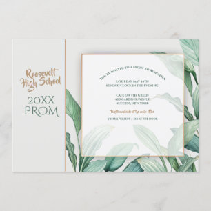 Uitnodiging voor Tropical Fronds Prom