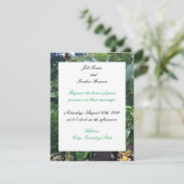 Uitnodiging voor Tropical Green Wedding (Staand voorkant)