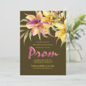 Uitnodiging voor Tropical Night Prom (Staand voorkant)