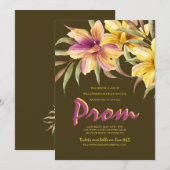 Uitnodiging voor Tropical Night Prom (Voorkant / Achterkant)