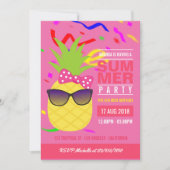 Uitnodiging voor Tropical Summer Girl (Voorkant)