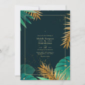 Uitnodiging voor Tropical Wedding (Voorkant)