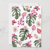 Uitnodiging voor Tropical Wedding (Achterkant)