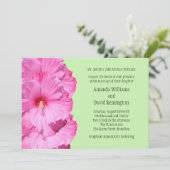 Uitnodiging voor Tropical Wedding (groen) (Staand voorkant)