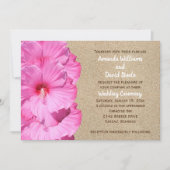 Uitnodiging voor Tropical Wedding (strandzand) (Voorkant)