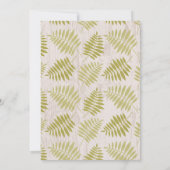 Uitnodiging voor tropisch Baby shower (Achterkant)