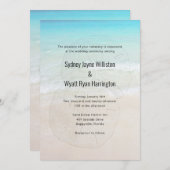 Uitnodiging voor Tropisch Beach Weddenschap met Sa (Voorkant / Achterkant)