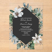 Uitnodiging voor tropisch botanisch huwelijk (Voorkant)