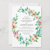 Uitnodiging voor Tropisch eiland Luau Wedding (Voorkant)