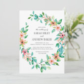 Uitnodiging voor Tropisch eiland Luau Wedding (Staand voorkant)