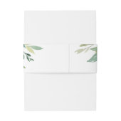 Uitnodiging voor Tropisch Groen Vloeiingspriotscha Uitnodigingen Wikkel (Achterkant Voorbeeld)