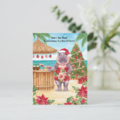 Uitnodiging voor Tropisch Kerstfeest Cocktaillunch (Staand voorkant)