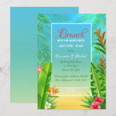 Uitnodiging voor tropisch Lijst (Voorkant / Achterkant)