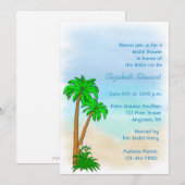 Uitnodiging voor tropisch thema (Voorkant / Achterkant)