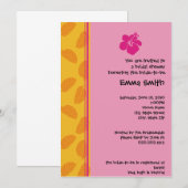 Uitnodiging voor tropisch thema (Voorkant / Achterkant)