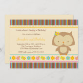 Uitnodiging voor tropische baarmoedermeisjes (Voorkant / Achterkant)