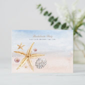 Uitnodiging voor Tropische Bachelorette (Staand voorkant)