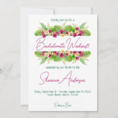 Uitnodiging voor Tropische Bachelorette (Voorkant)