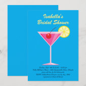 Uitnodiging voor Tropische Beach Bridal Shower (Voorkant / Achterkant)