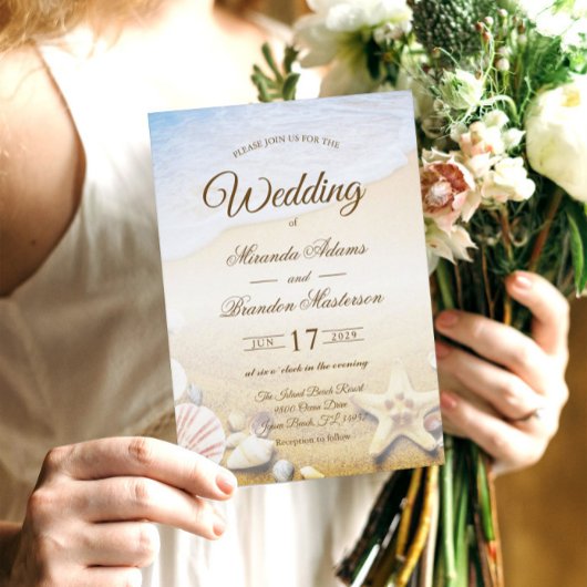 Uitnodiging voor Tropische Beach Starfish Weddensc