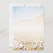 Uitnodiging voor Tropische Beach Starfish Weddensc (Achterkant)