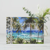 Uitnodiging voor Tropische Bestemmingsweddenschapp (Staand voorkant)