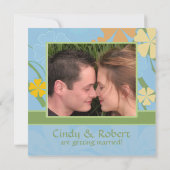 Uitnodiging voor Tropische Bridal - Aangepaste fot (Achterkant)