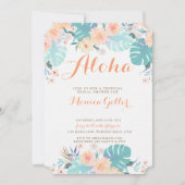 Uitnodiging voor Tropische Bridal Shower (Voorkant)