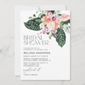 Uitnodiging voor Tropische Bridal Shower (Voorkant)