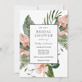Uitnodiging voor Tropische Bridal Shower