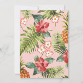 Uitnodiging voor Tropische Bridal Shower (Achterkant)