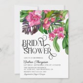 Uitnodiging voor Tropische Bridal Shower (Voorkant)