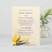 Uitnodiging voor Tropische bruiloft in het paradij (Staand voorkant)