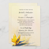 Uitnodiging voor Tropische bruiloft in het paradij (Voorkant / Achterkant)