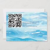 Uitnodiging voor tropische eilanden met strand (Achterkant)