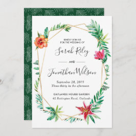 uitnodiging voor Tropische Floral Terrarium Weddin