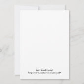 Uitnodiging voor Tropische Flower Cross-Baby showe (Achterkant)