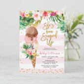 Uitnodiging voor Tropische ijskremmels (Staand voorkant)